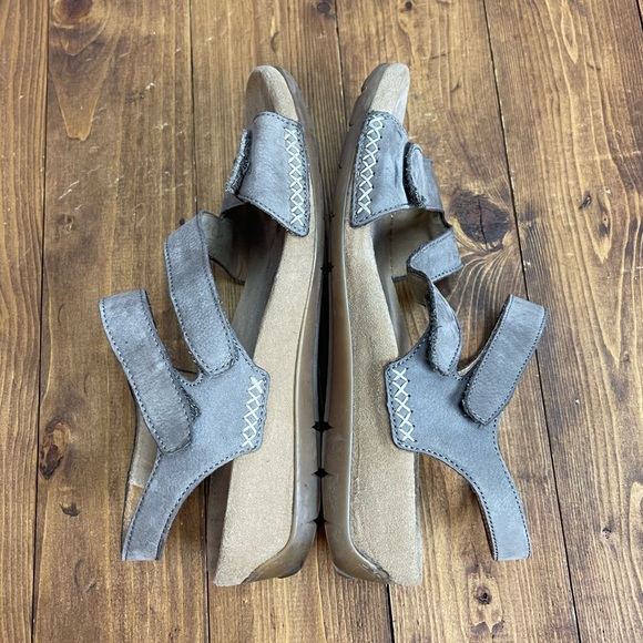 Gabor taupe leather sandals size 38 - Picture 5 of 12